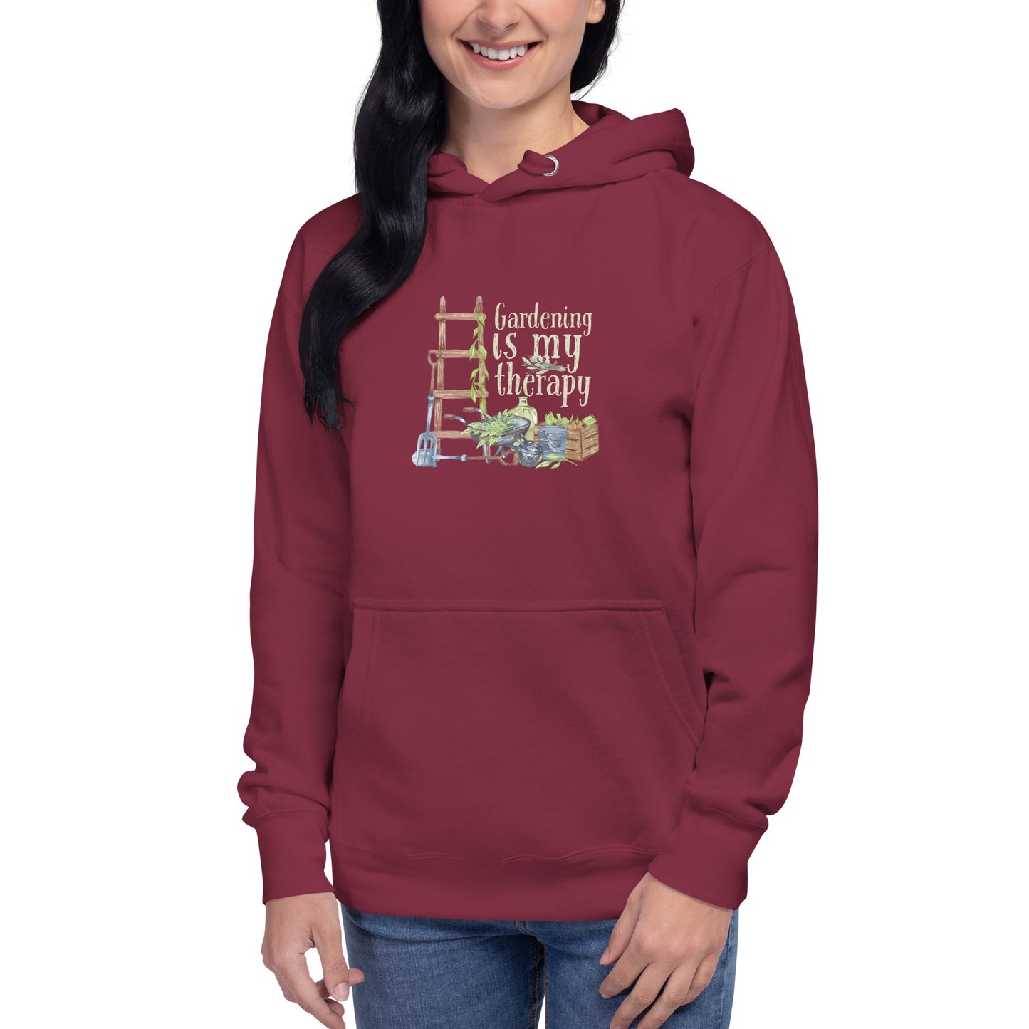 Gardening is my therapy Unisex Hoodie - HobbyMeFree