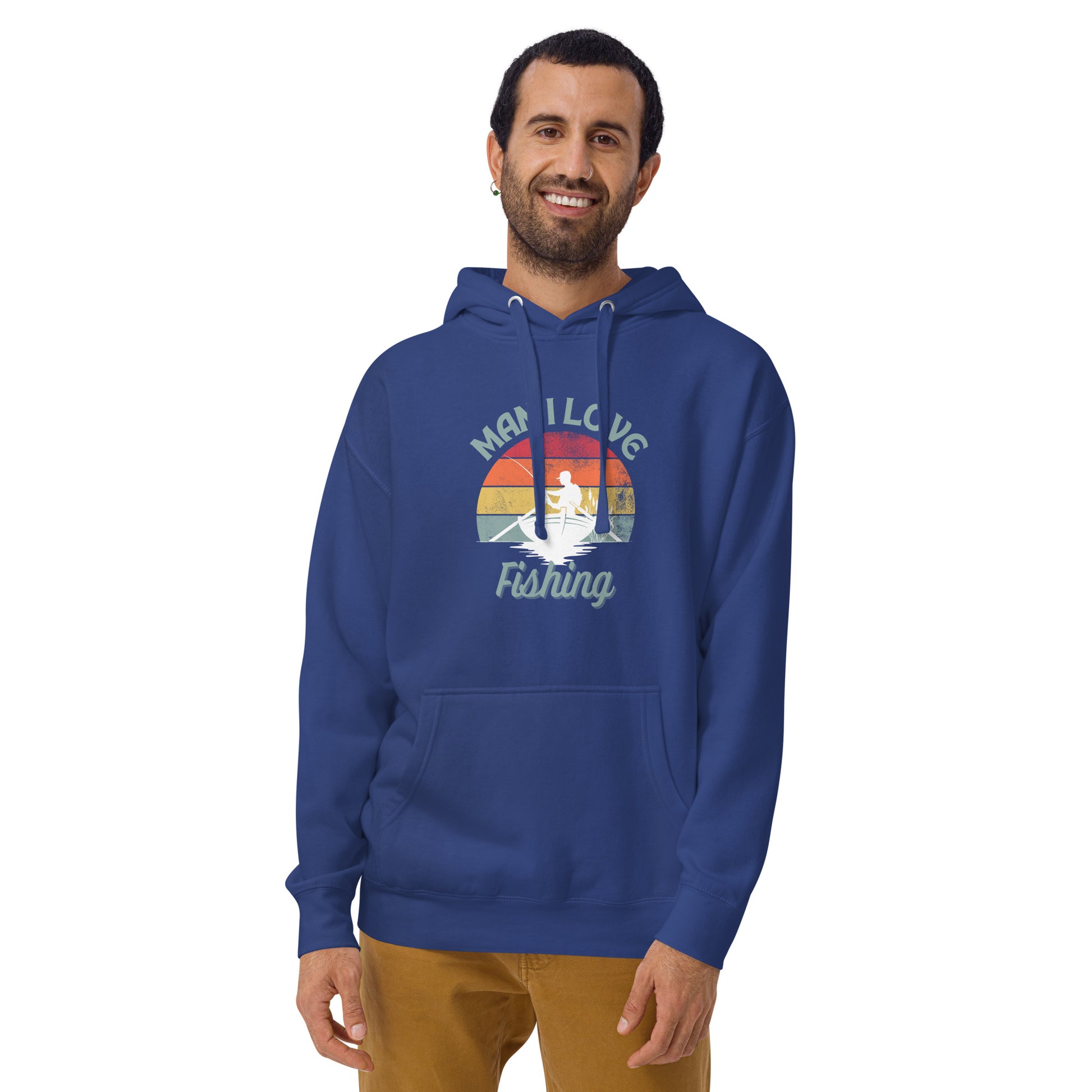 Man, I Love Fishing - Unisex Hoodie - HobbyMeFree