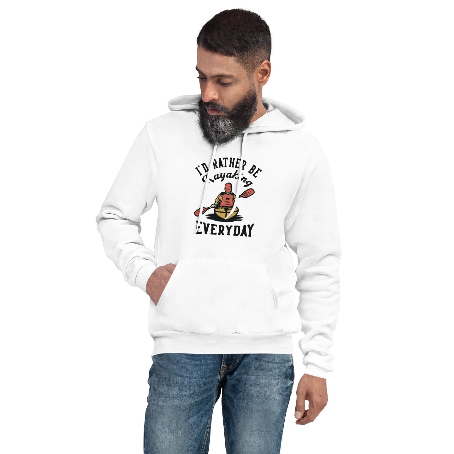 I'd rather be kayaking - Unisex hoodie - HobbyMeFree