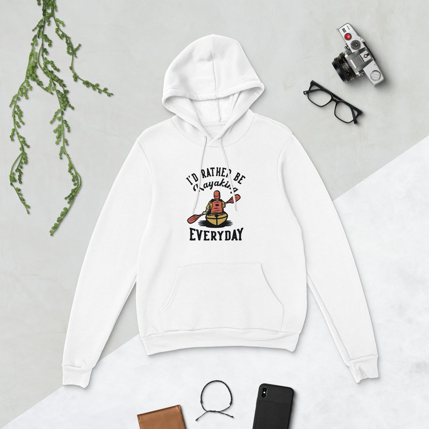 I'd rather be kayaking - Unisex hoodie - HobbyMeFree