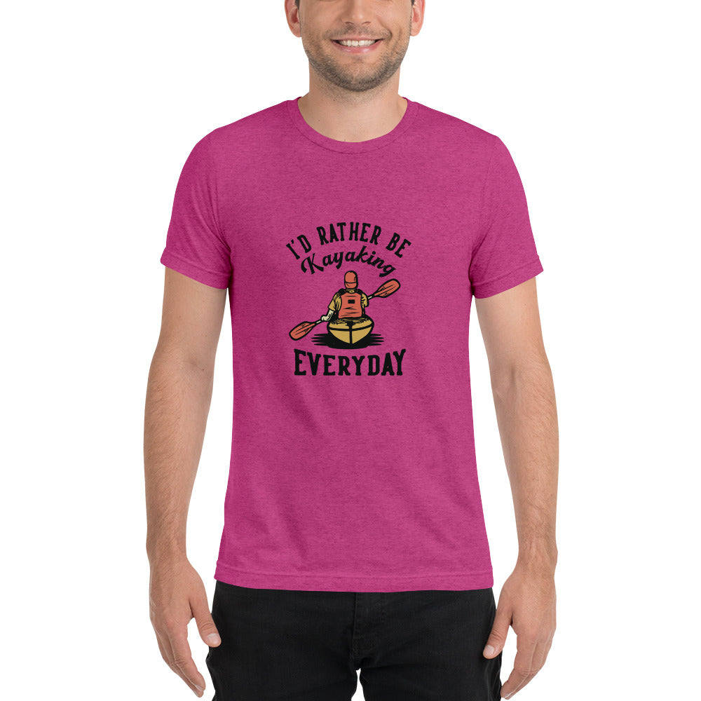 I'd rather be kayaking - Short sleeve t-shirt - HobbyMeFree