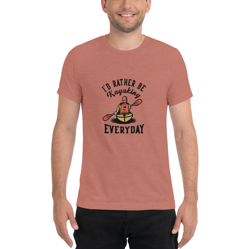 I'd rather be kayaking - Short sleeve t-shirt - HobbyMeFree