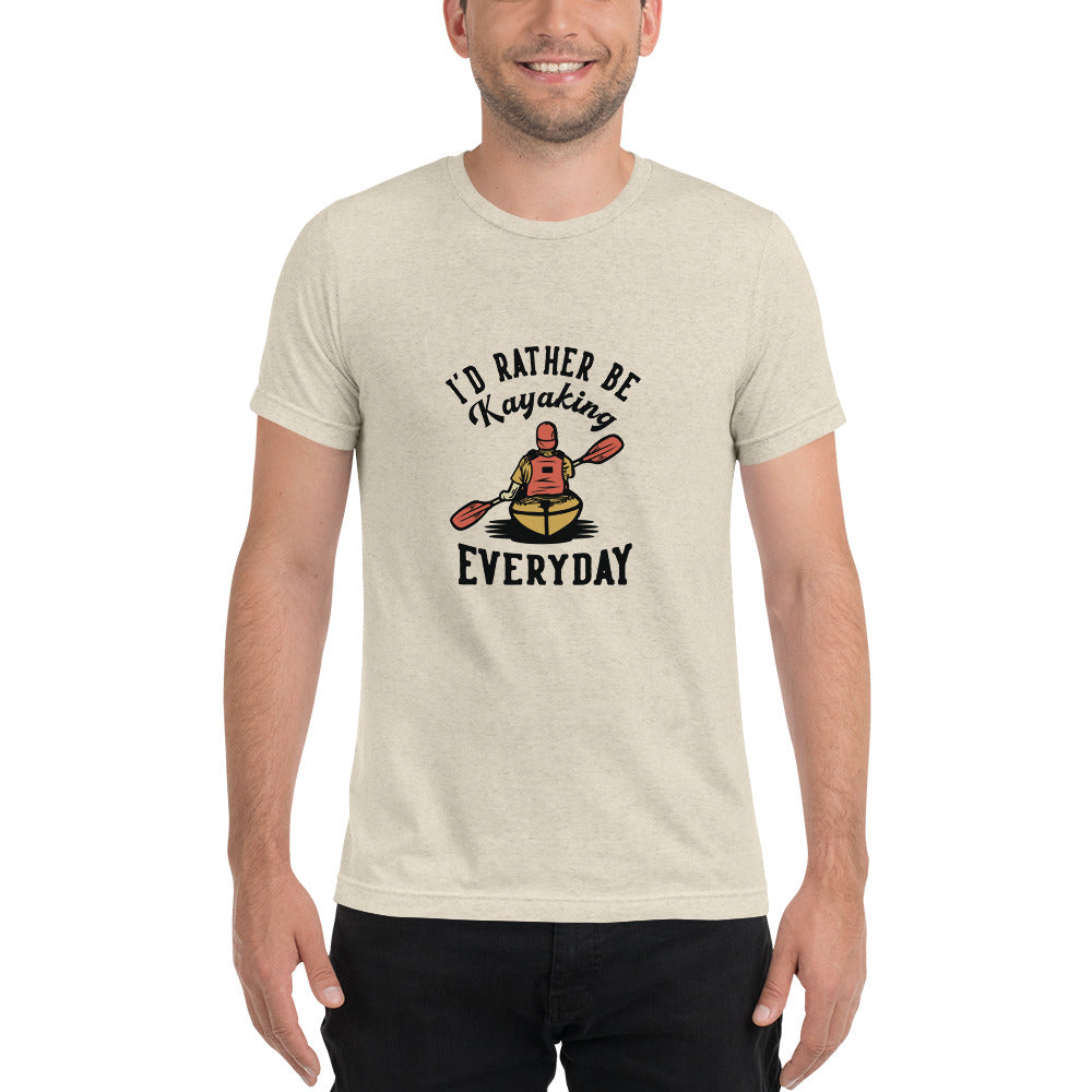 I'd rather be kayaking - Short sleeve t-shirt - HobbyMeFree