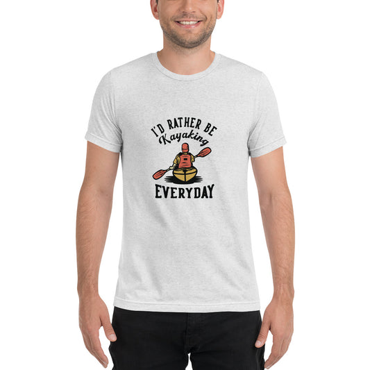 I'd rather be kayaking - Short sleeve t-shirt - HobbyMeFree