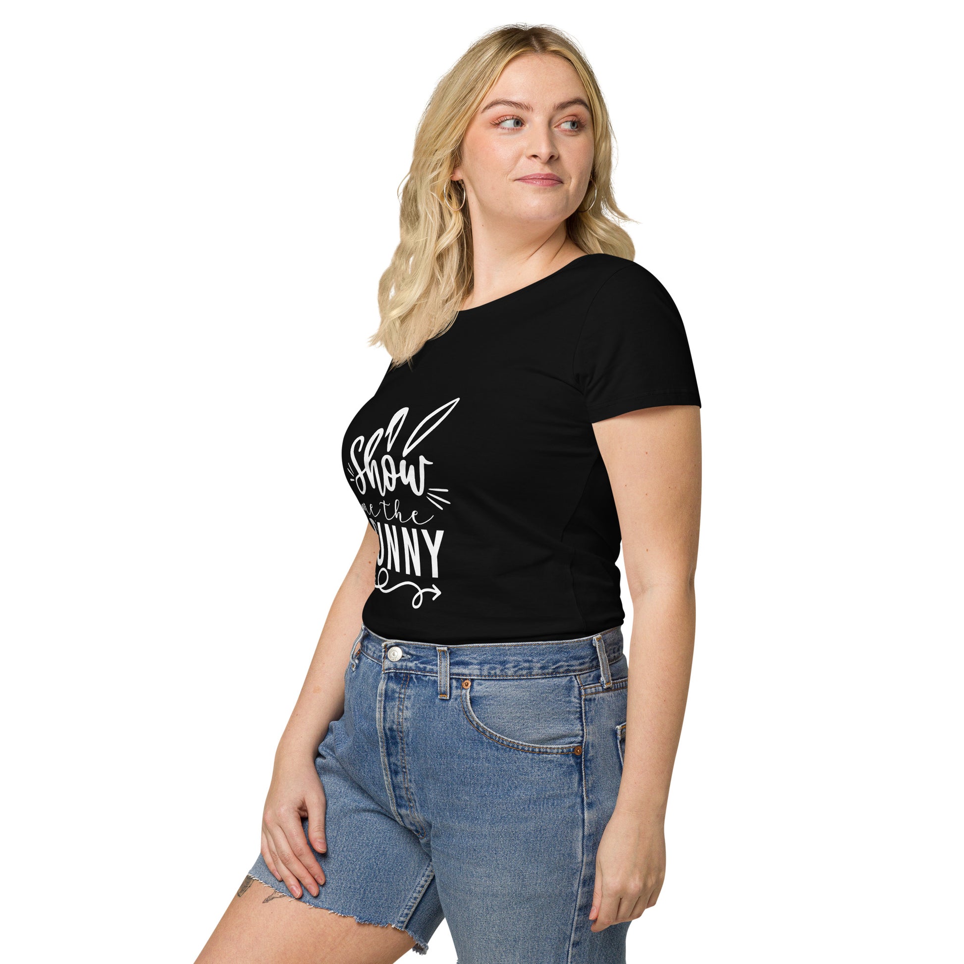 Show me the bunny - Easter Edition Women’s basic organic t-shirt - HobbyMeFree