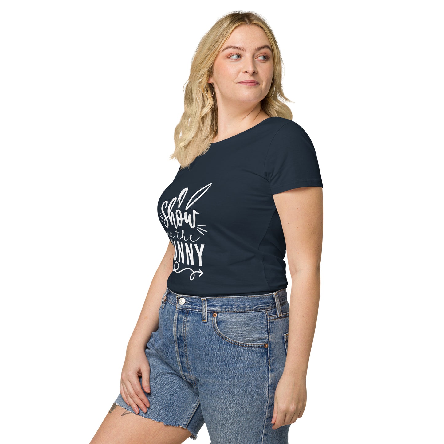 Show me the bunny - Easter Edition Women’s basic organic t-shirt - HobbyMeFree