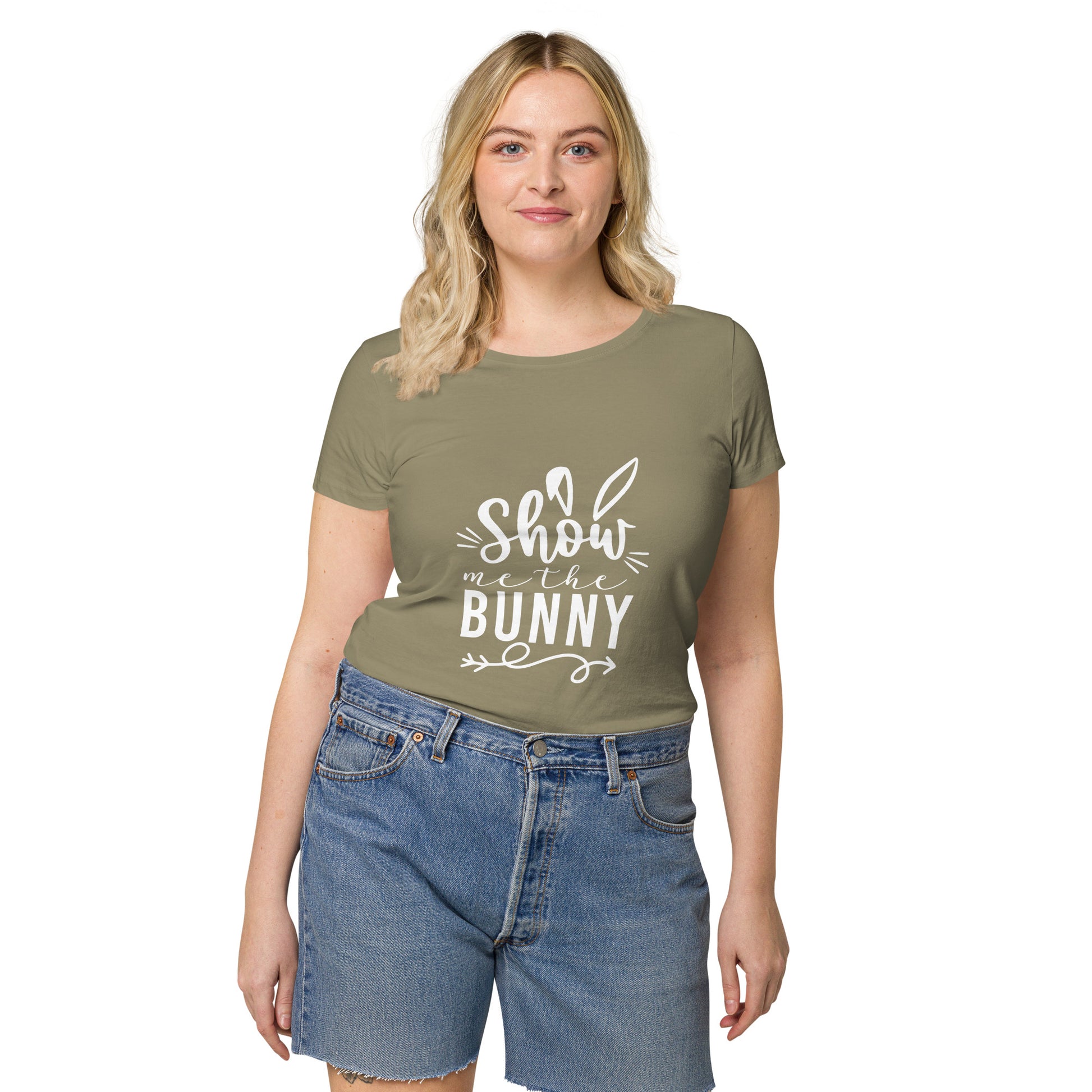 Show me the bunny - Easter Edition Women’s basic organic t-shirt - HobbyMeFree