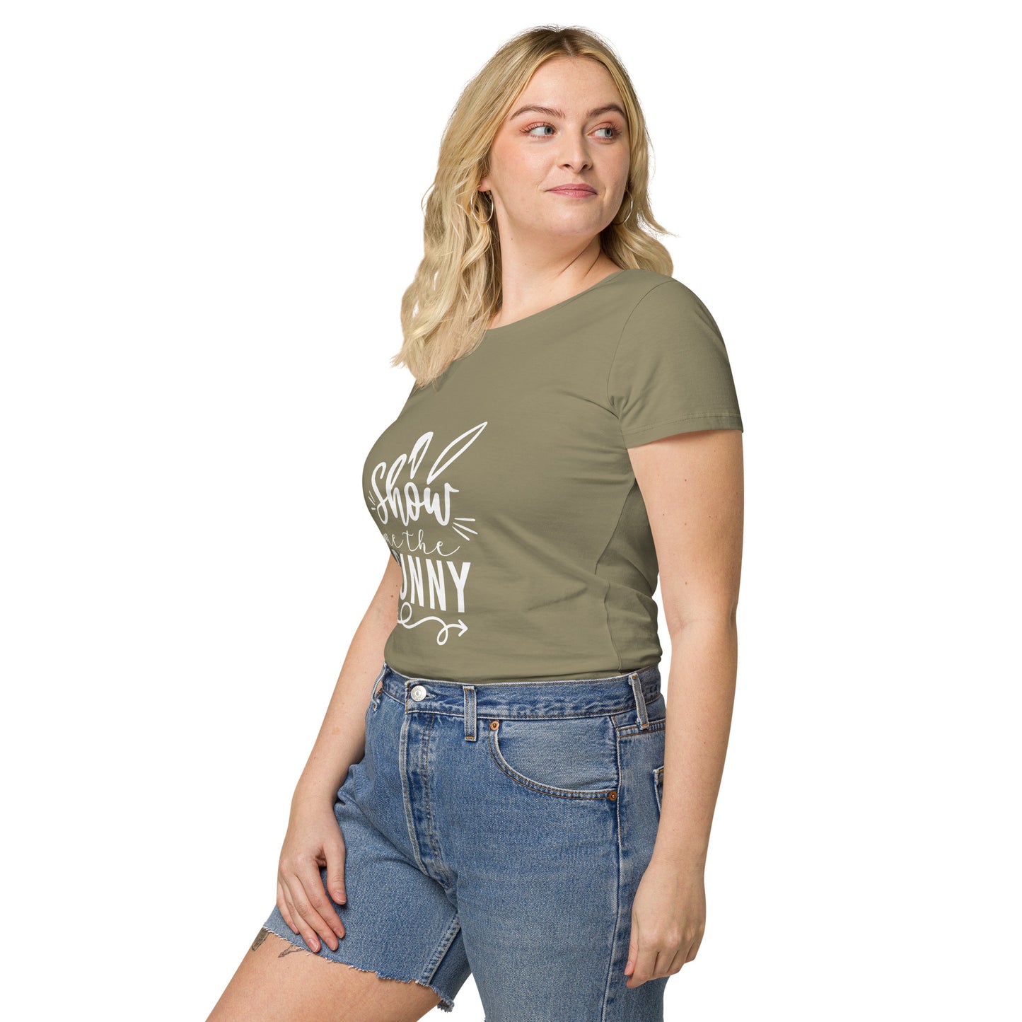 Show me the bunny - Easter Edition Women’s basic organic t-shirt - HobbyMeFree