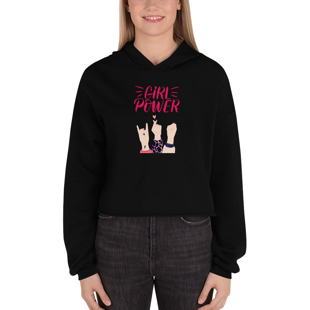 Girl Power - Crop Hoodie - HobbyMeFree