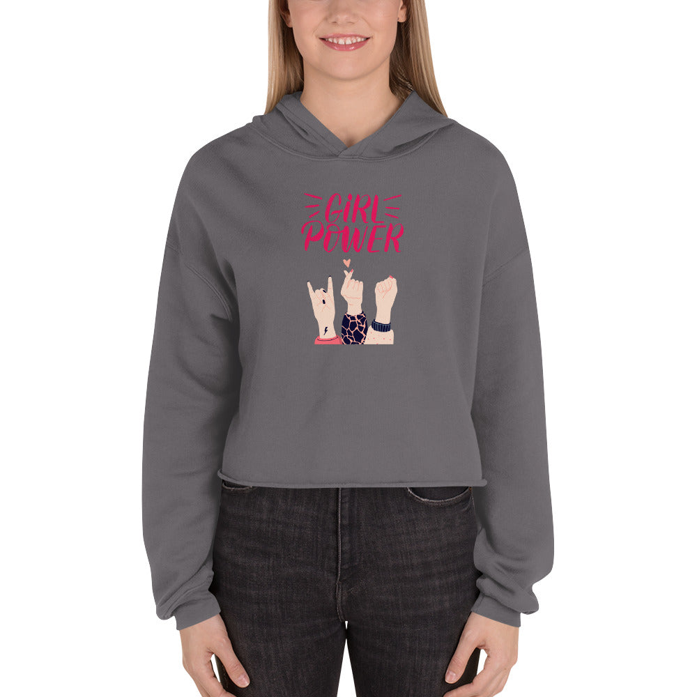 Girl Power - Crop Hoodie - HobbyMeFree