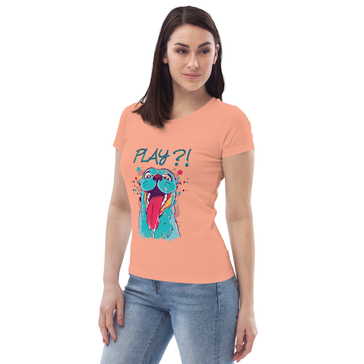 Dog Love - Women's fitted eco tee - HobbyMeFree