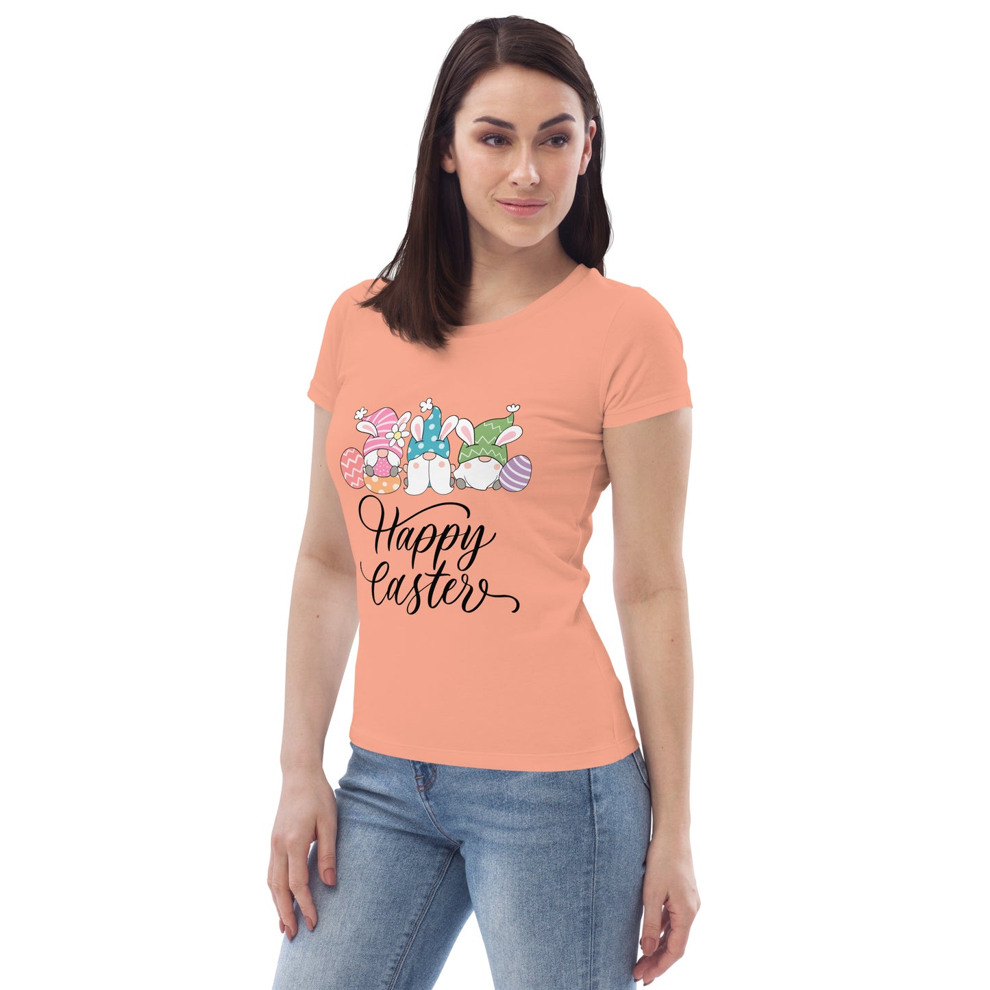 Funny Easter Gnomes Women's fitted eco tee - HobbyMeFree