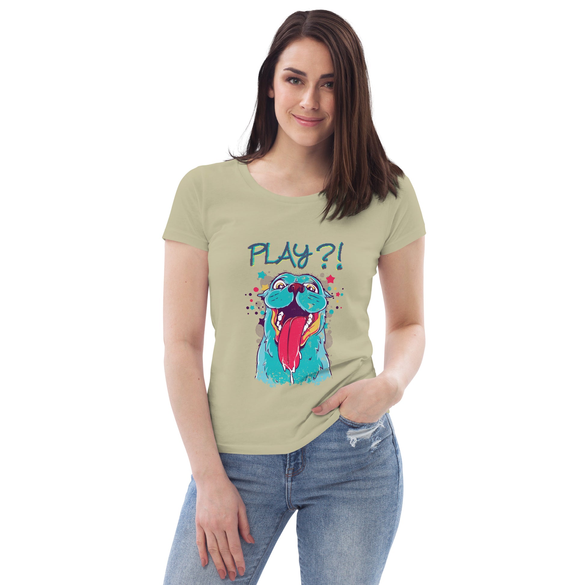 Dog Love - Women's fitted eco tee - HobbyMeFree