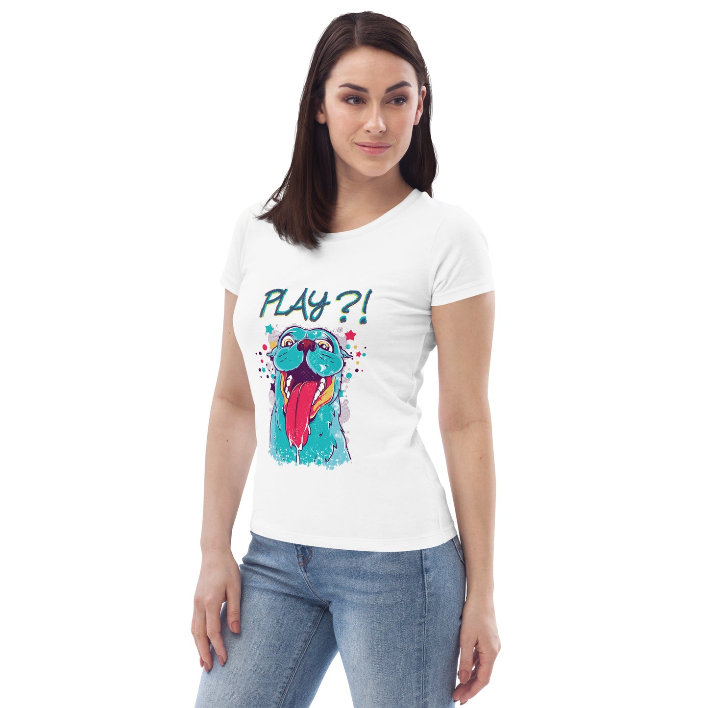 Dog Love - Women's fitted eco tee - HobbyMeFree