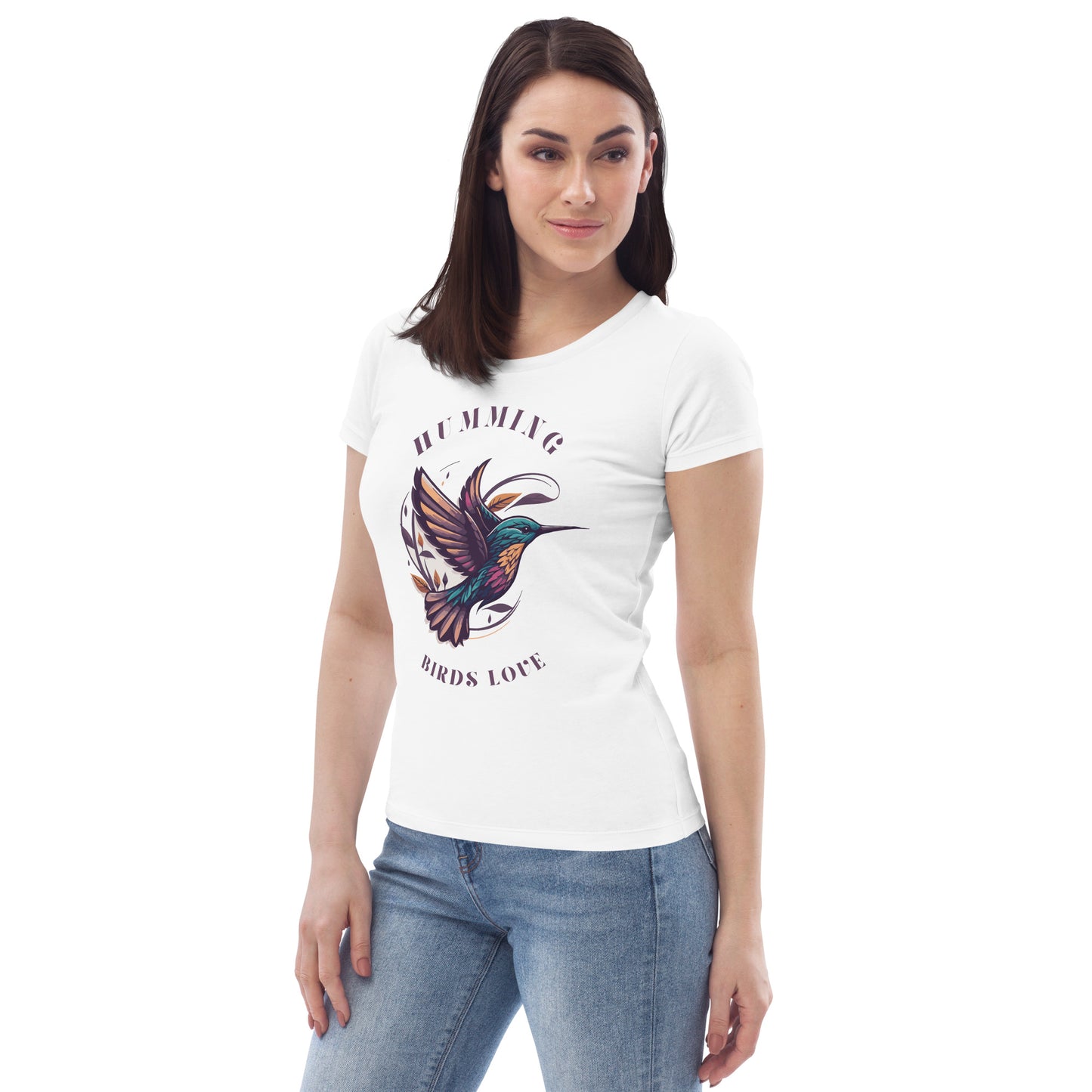 Humming Birds Love Women's fitted eco tee - HobbyMeFree