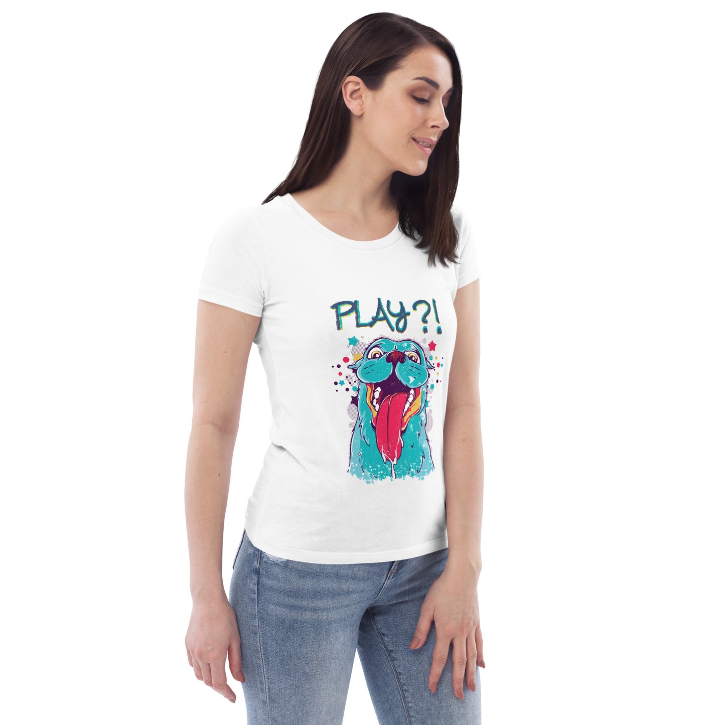 Dog Love - Women's fitted eco tee - HobbyMeFree