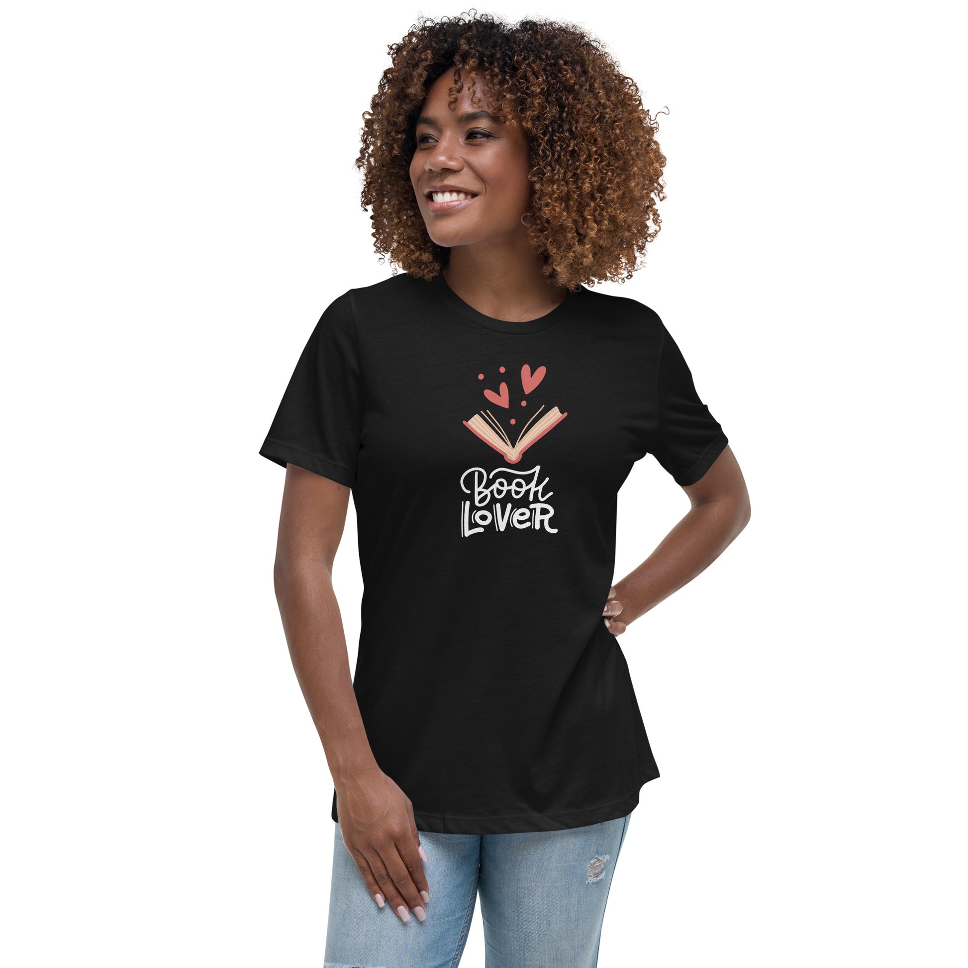 Book Lover - Women's Relaxed T-Shirt - HobbyMeFree