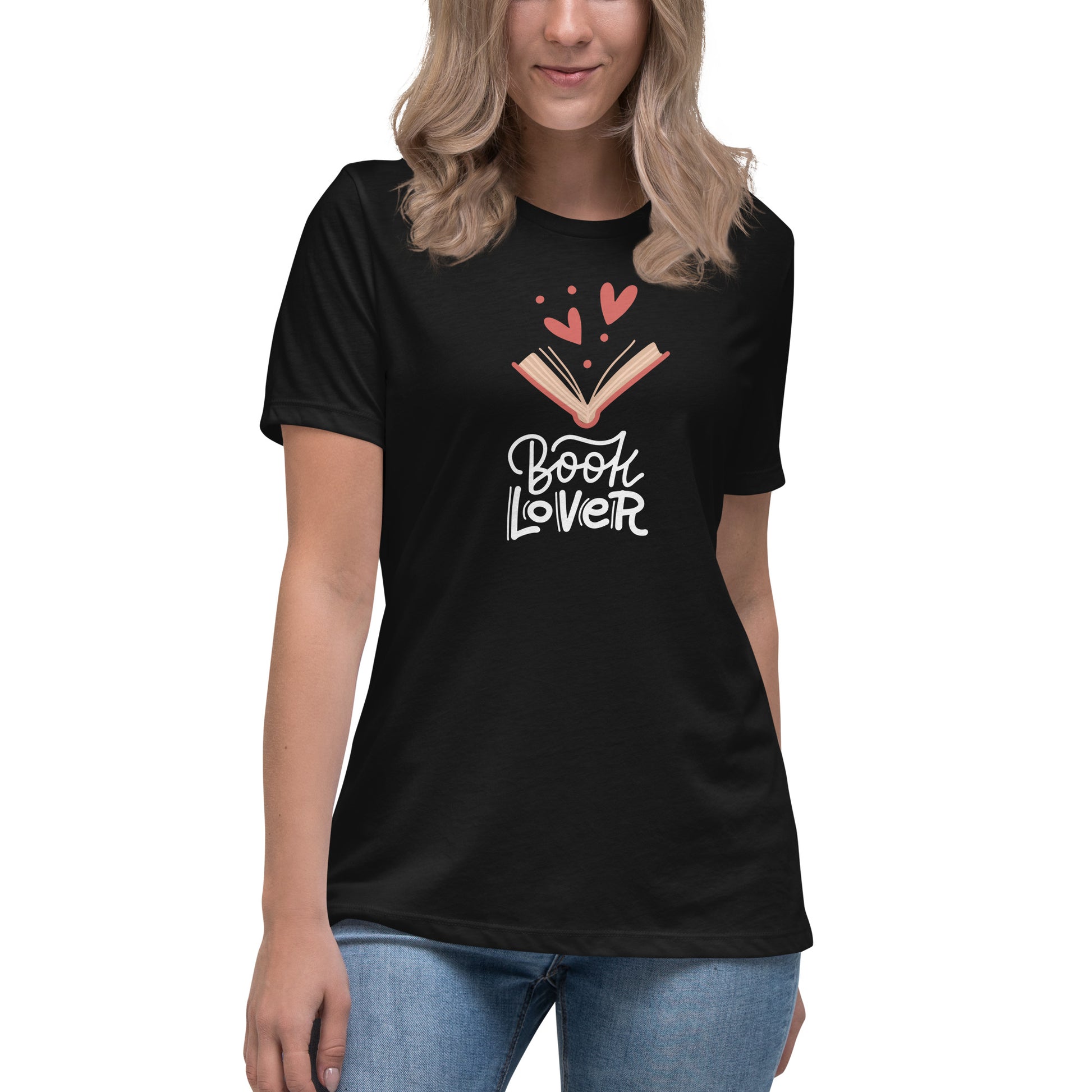 Book Lover - Women's Relaxed T-Shirt - HobbyMeFree