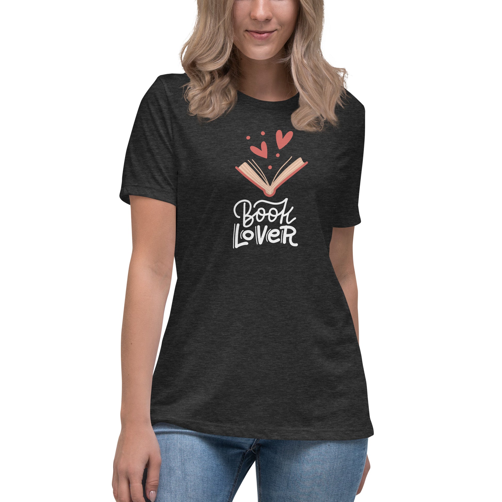 Book Lover - Women's Relaxed T-Shirt - HobbyMeFree