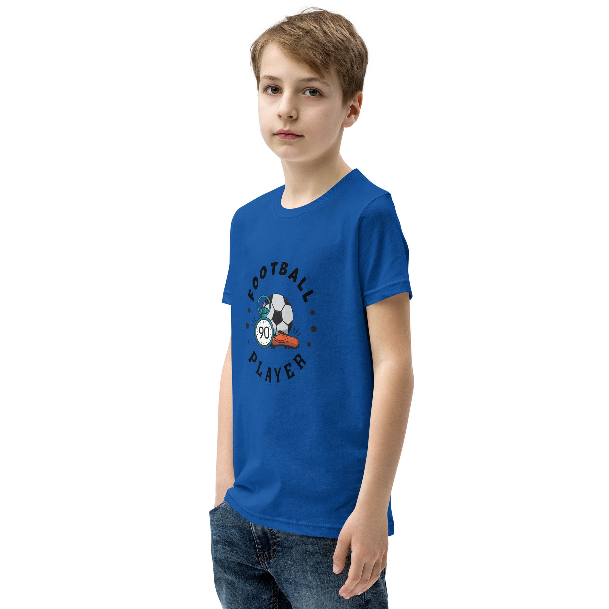 Football Player - Youth Short Sleeve T-Shirt - HobbyMeFree