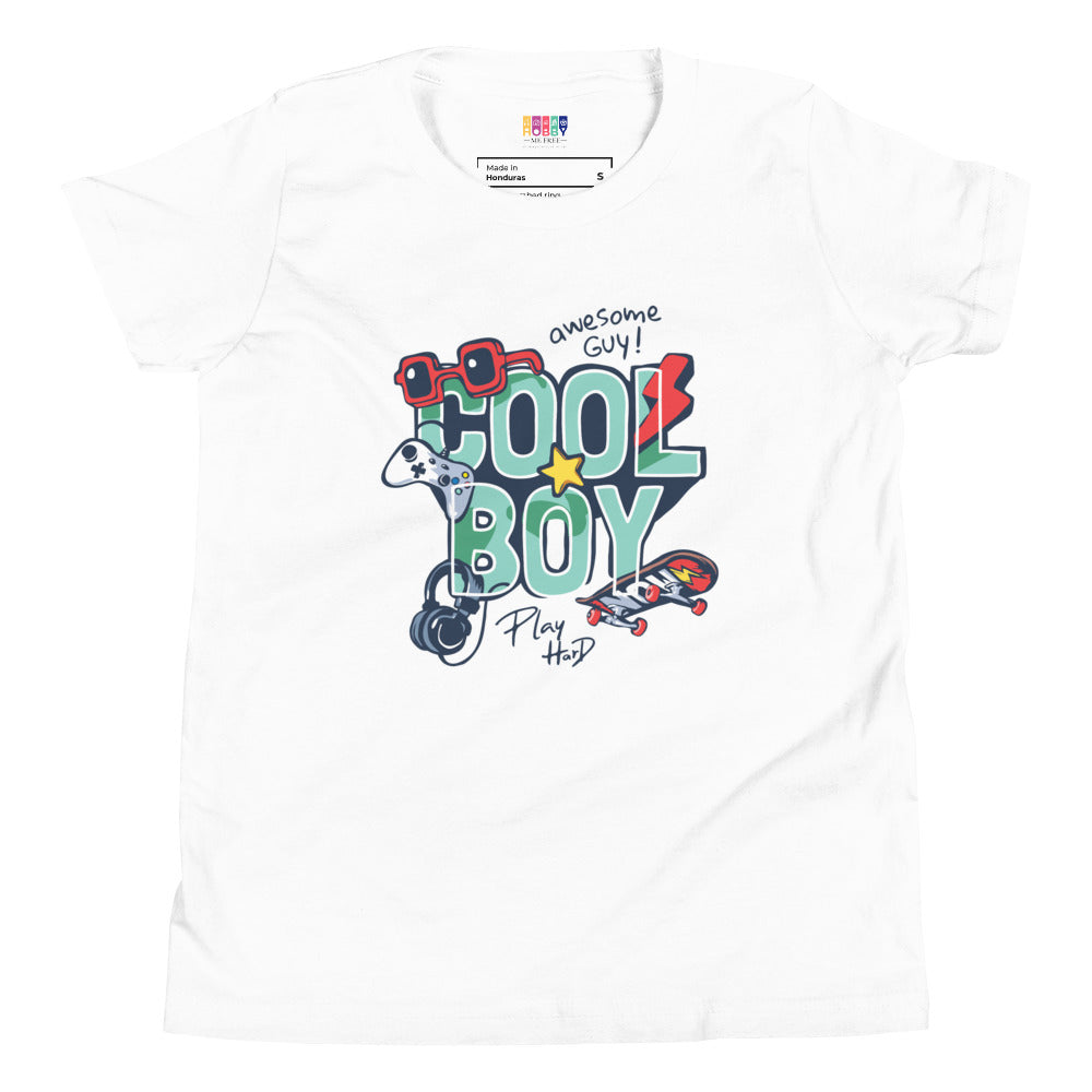 Gamer Cool Boy - Youth Short Sleeve T-Shirt - HobbyMeFree