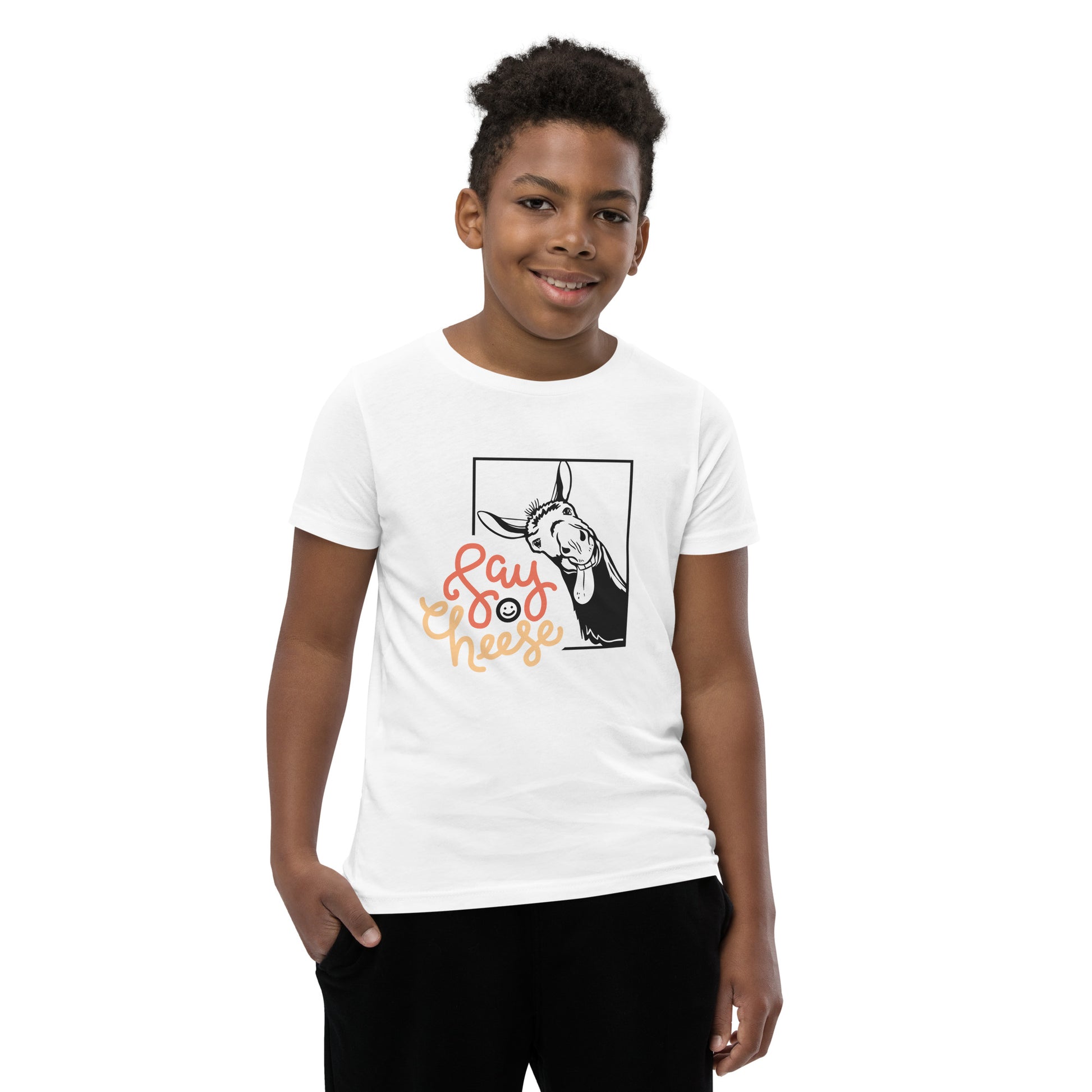 Say Cheese Youth Short Sleeve T-Shirt - HobbyMeFree