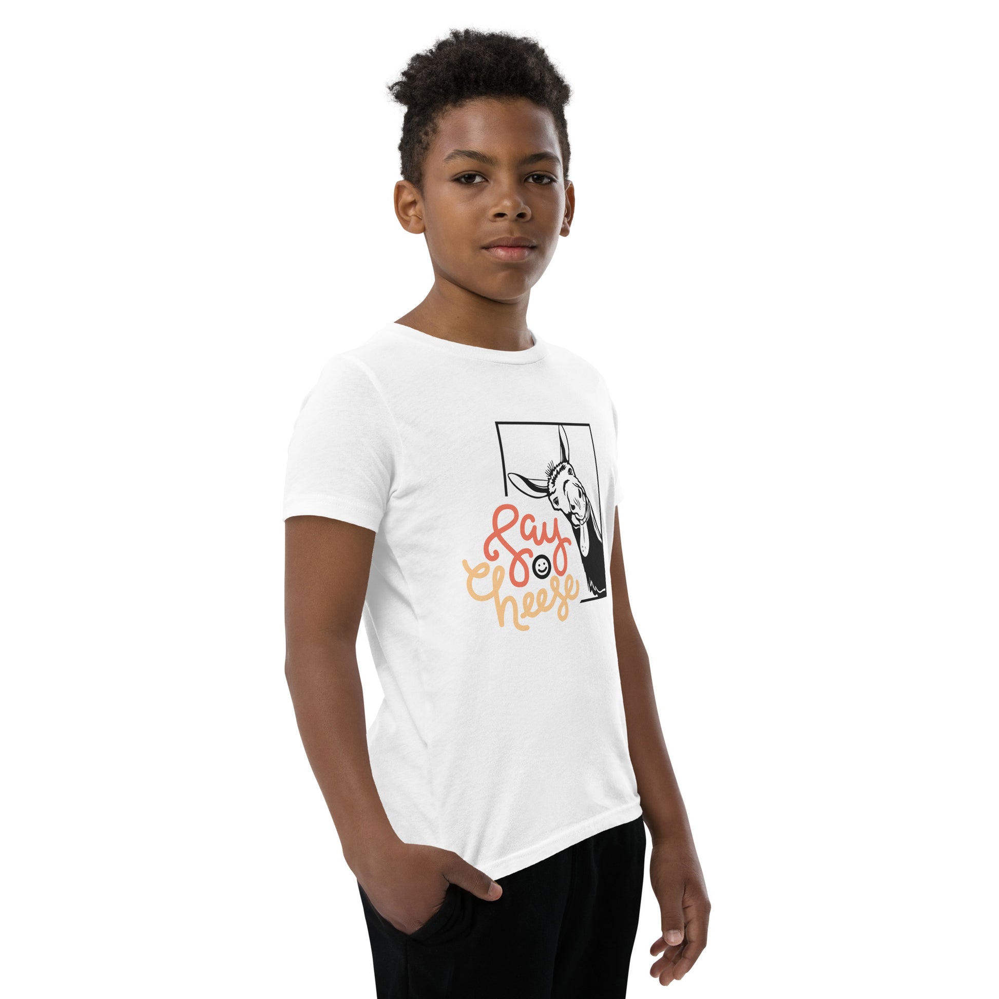 Say Cheese Youth Short Sleeve T-Shirt - HobbyMeFree